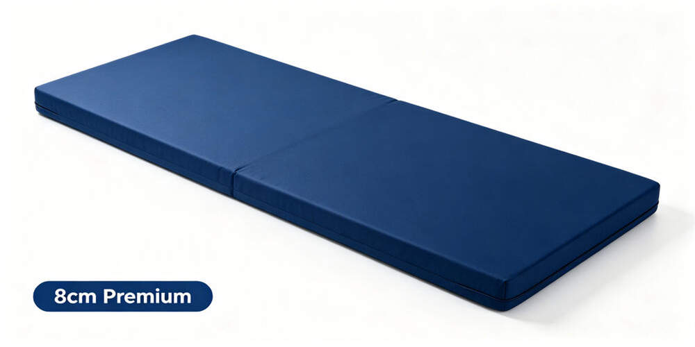 hospital waterproof mattress product white background dark blue 8cm premium YRF textile China manufa hospital waterproof mattress product white background dark blue 8cm premium YRF textile China manufa