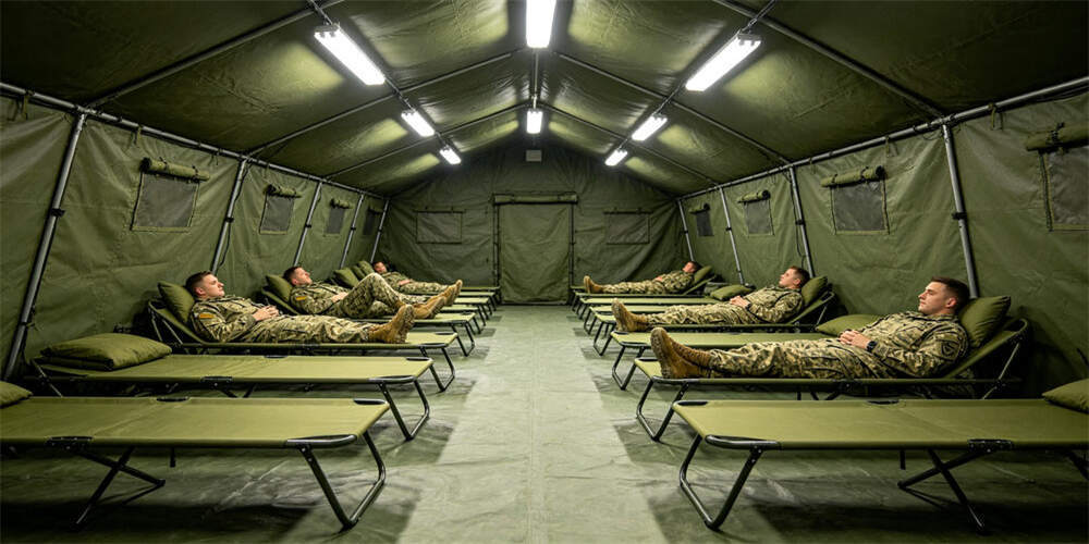 military foldable mattress application field deployment tent bright YRF textile China manufacturer military foldable mattress application field deployment tent bright YRF textile China manufacturer