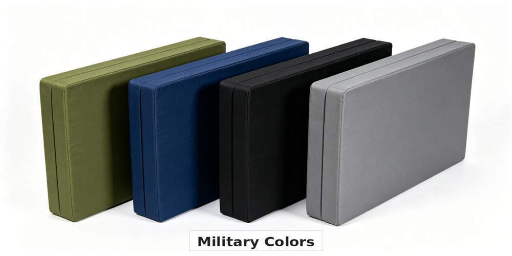 military foldable mattress color options olive green navy blue black gray desert brown YRF textile China military foldable mattress color options olive green navy blue black gray desert brown YRF textile China