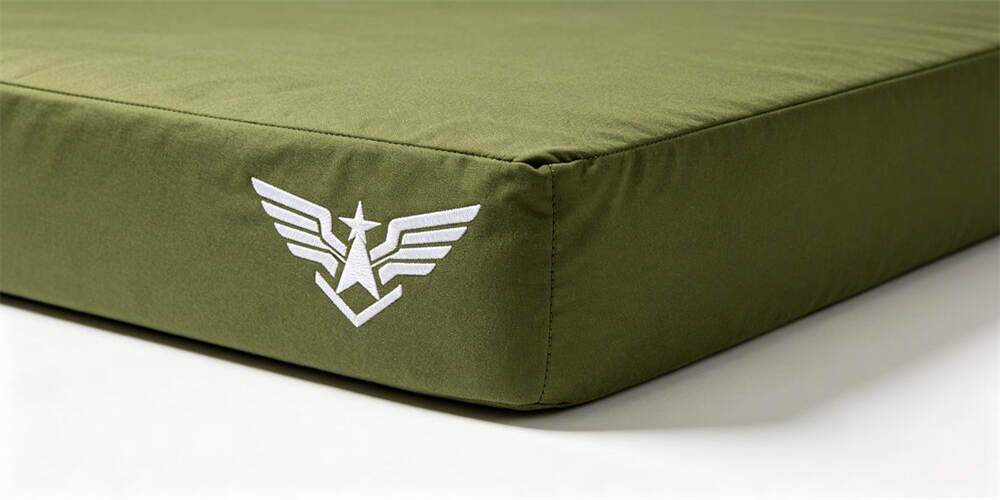 military foldable mattress customization logo embroidery YRF textile China manufacturer wholesale military foldable mattress customization logo embroidery YRF textile China manufacturer wholesale