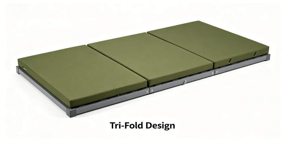 military foldable mattress feature tri fold design olive green YRF textile China manufacturer wholes military foldable mattress feature tri fold design olive green YRF textile China manufacturer wholes