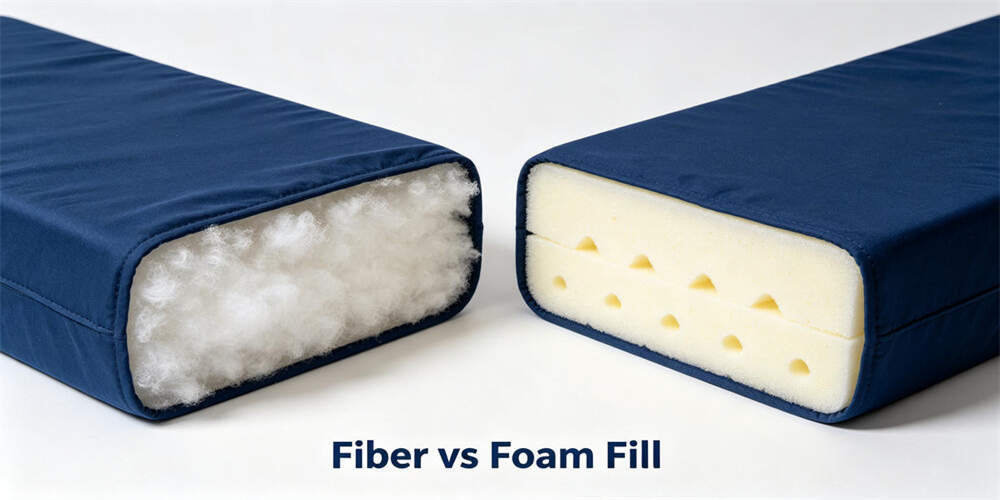 school dormitory thin mattress feature inner core comparison polyester fiber vs foam YRF school dormitory thin mattress feature inner core comparison polyester fiber vs foam YRF
