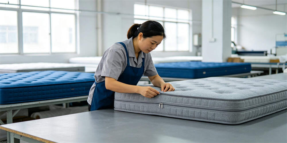school dormitory thin mattress feature breathable fabric navy blue YRF textile China manufacturer school dormitory thin mattress feature breathable fabric navy blue YRF textile China manufacturer