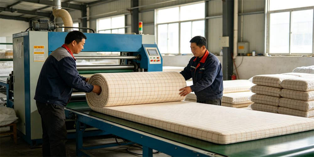 emergency relief compressed mattress factory packaging vacuum compression Chinainese workers YRF emergency relief compressed mattress factory packaging vacuum compression Chinainese workers YRF