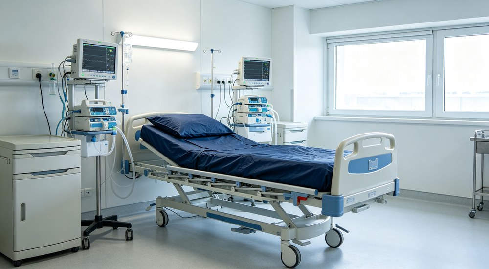 Hospital medical bedding detail view for institutional procurement Hospital medical bedding detail view for institutional procurement
