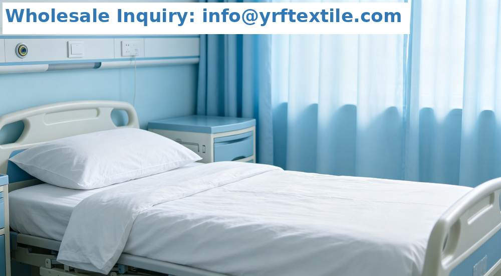 Hospital medical bedding detail view for institutional procurement Hospital medical bedding detail view for institutional procurement