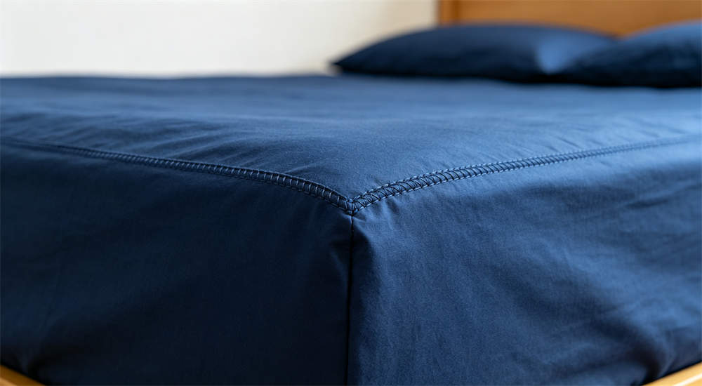 School dormitory bedding detail view for institutional procurement, sewing‑standard quality check School dormitory bedding detail view for institutional procurement, sewing‑standard quality check