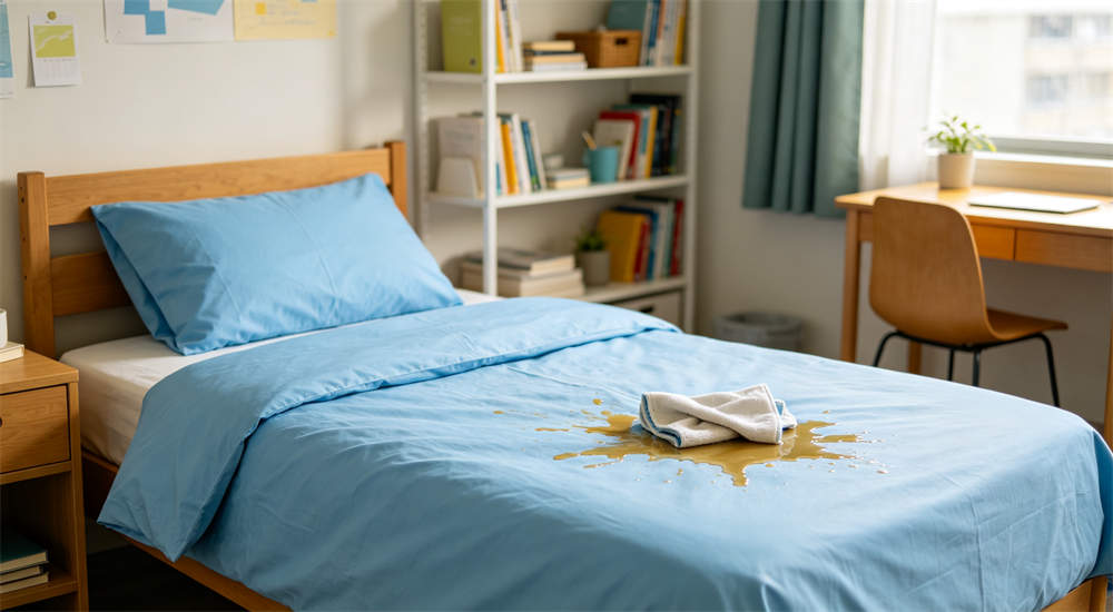School dormitory bedding detail view for institutional procurement, textile‑performance verification School dormitory bedding detail view for institutional procurement, textile‑performance verification