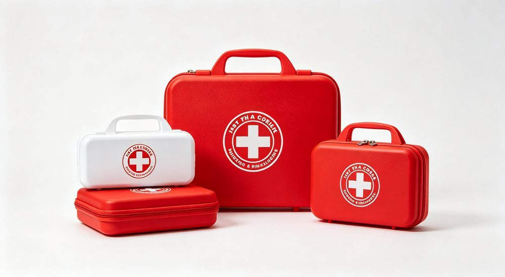 General first aid kit custom logo print, personalized branding for organizations, safety kit with company identification for workplace and events General first aid kit custom logo print, personalized branding for organizations, safety kit with company identification for workplace and events
