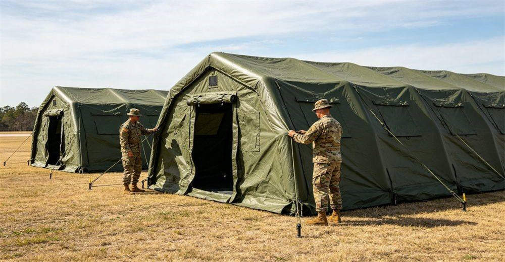 Close-up of military tent window with insect screen, showing transparent PVC window panel, fine mesh screen, zippered closure and ventilation design, demonstrating comfortable interior environment and field usability in operations Close-up of military tent window with insect screen, showing transparent PVC window panel, fine mesh screen, zippered closure and ventilation design, demonstrating comfortable interior environment and field usability in operations