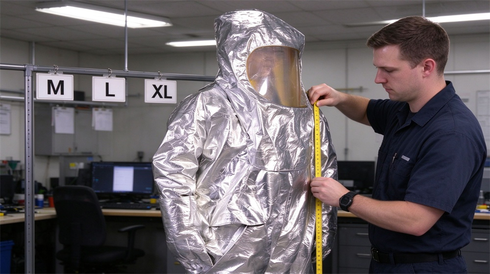 Wide shot of heavy duty protective thermal chemical composite suit, Overpressure exhaust valve detail on chemical suit, fire chemical protective clothing ventilation, demonstrating professional info use in industrial safety environment, designed for wholesale bulk supply and industrial safety procurement. Wide shot of heavy duty protective thermal chemical composite suit, Overpressure exhaust valve detail on chemical suit, fire chemical protective clothing ventilation, demonstrating professional info use in industrial safety environment, designed for wholesale bulk supply and industrial safety procurement.
