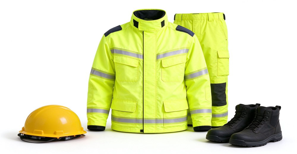 Wholesale firefighter gear high visibility FR workwear reflective tape configuration full display view department safety workwear standard equipment supply chain Wholesale firefighter gear high visibility FR workwear reflective tape configuration full display view department safety workwear standard equipment supply chain