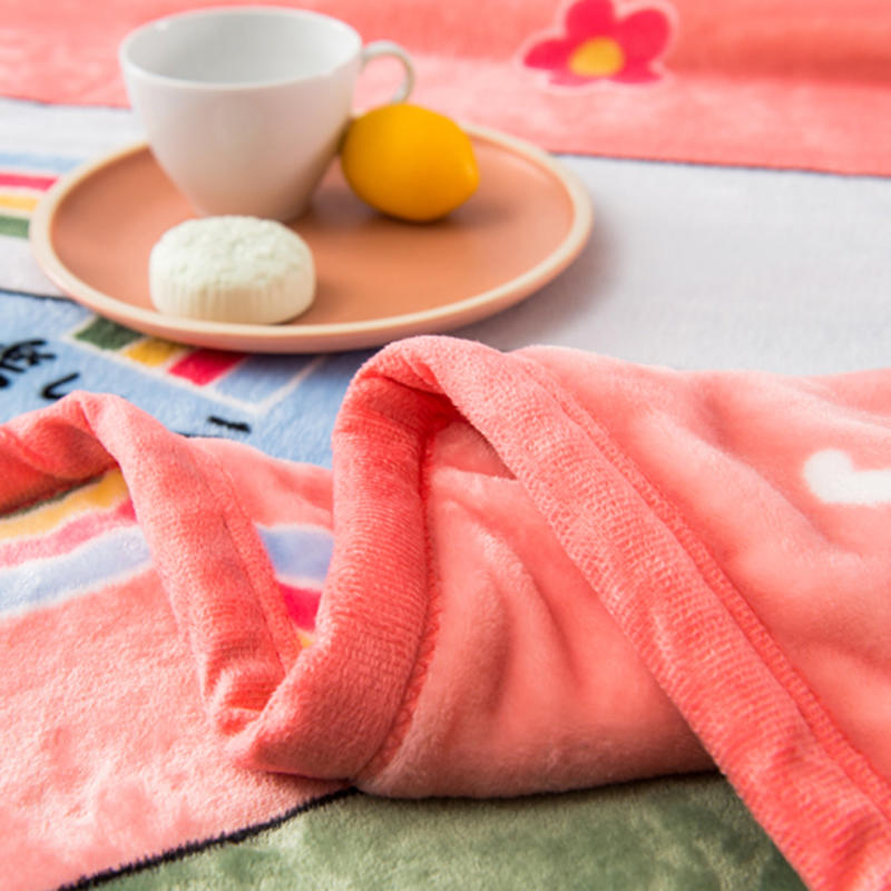 Rainbow Striped Throw Blanket For King