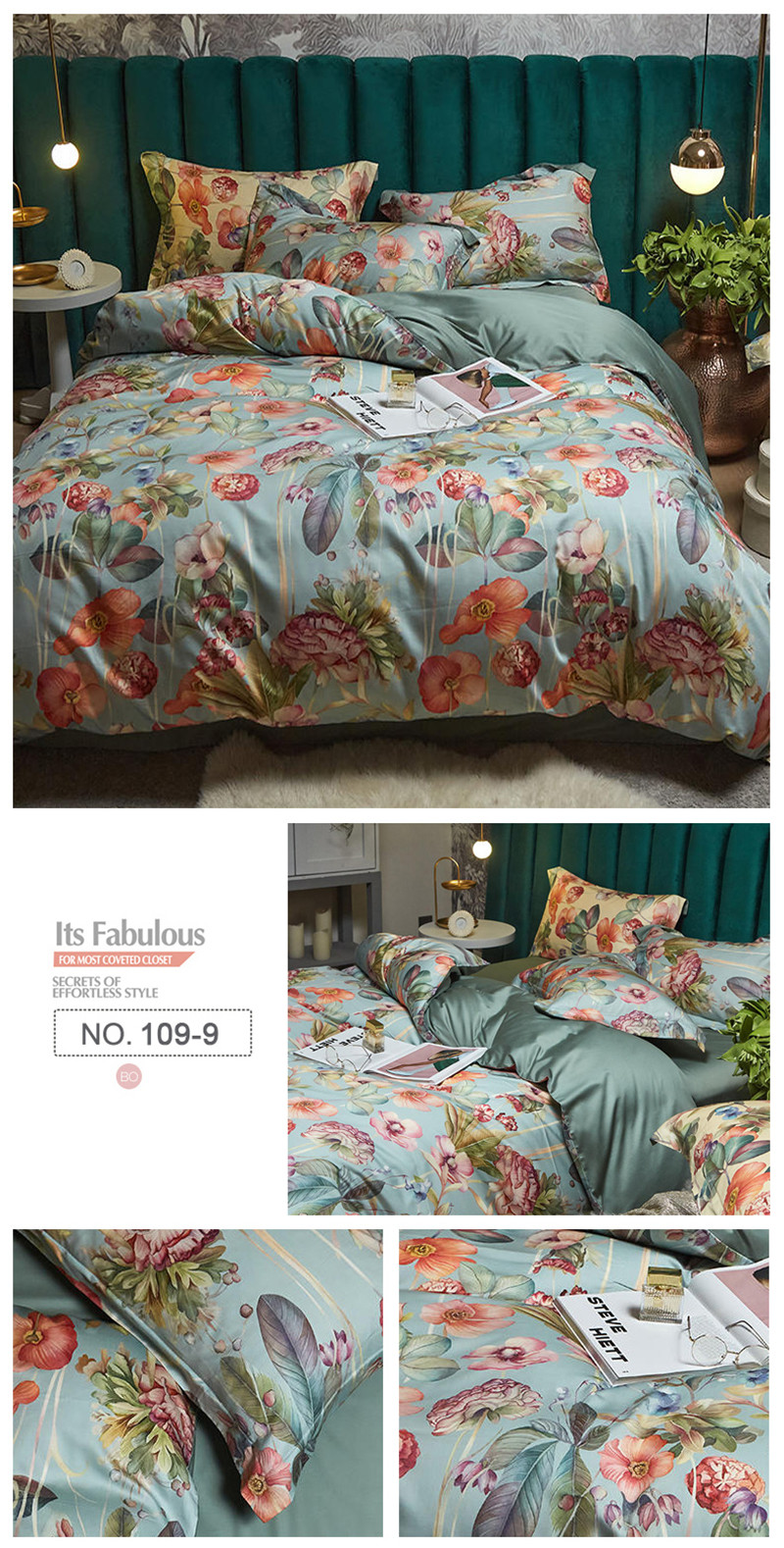 Printed Bedsheet For Queen 4PCS