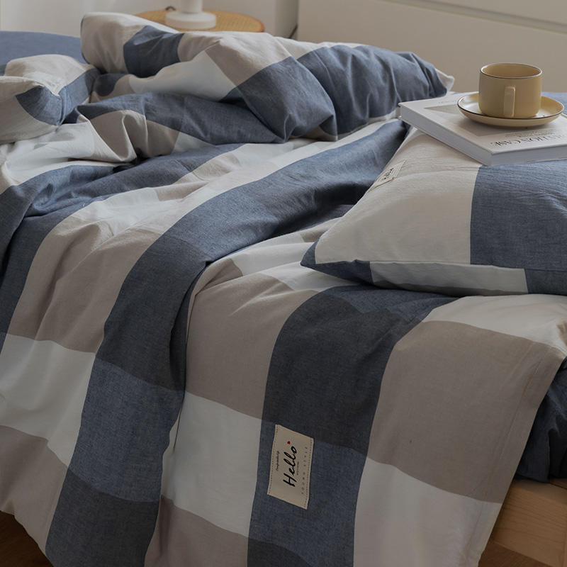 Stripe Bedding Sheet Sets Solid Color