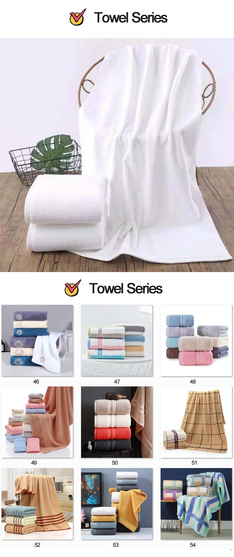 Free Gift Packaging Custom Cotton Hotel Towel Toallas