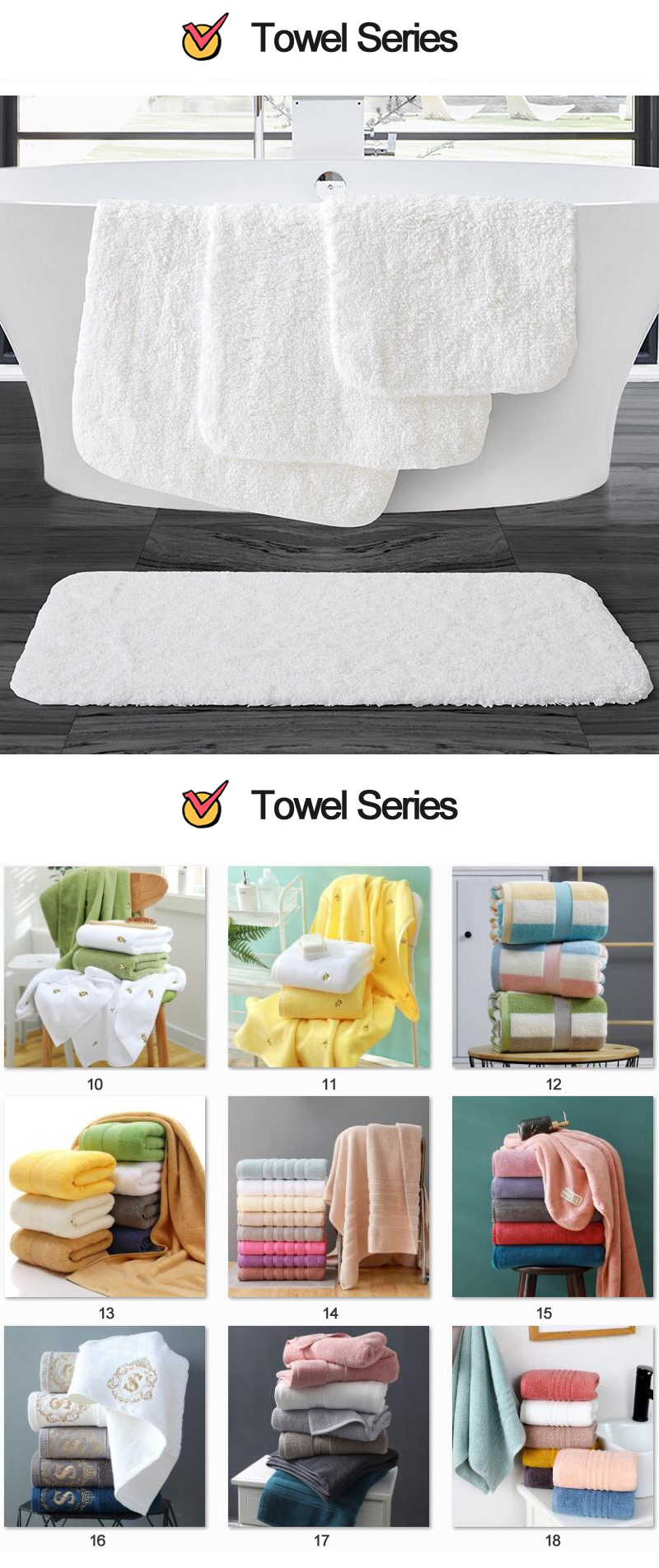 Customized Gift Printing Design Cotton Spa Bath Towel