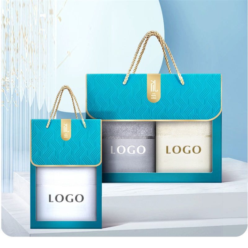 Customized Gift Brand Logo Cotton Hotel Towel Toallas