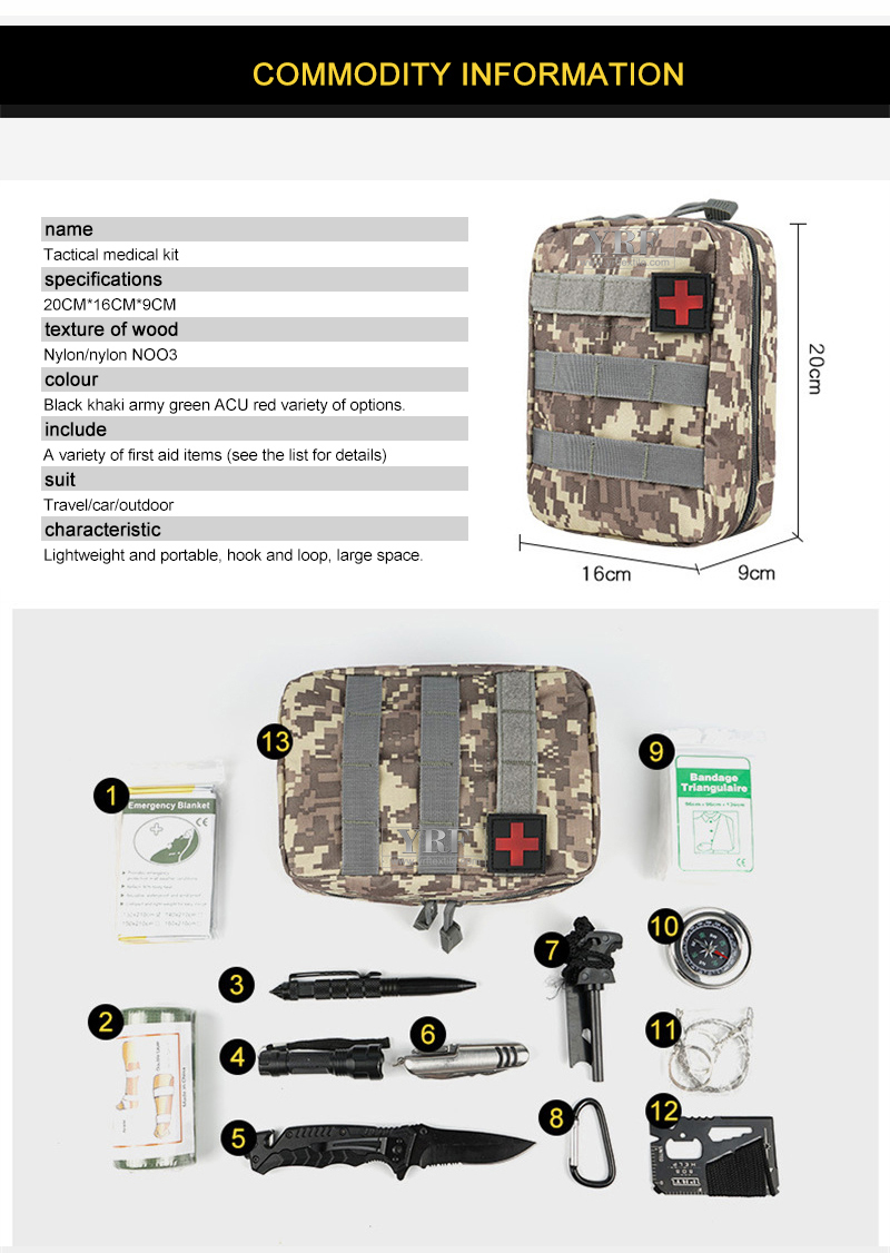 Factory Wholesale Medical Hard Case First Aid Kit Bag