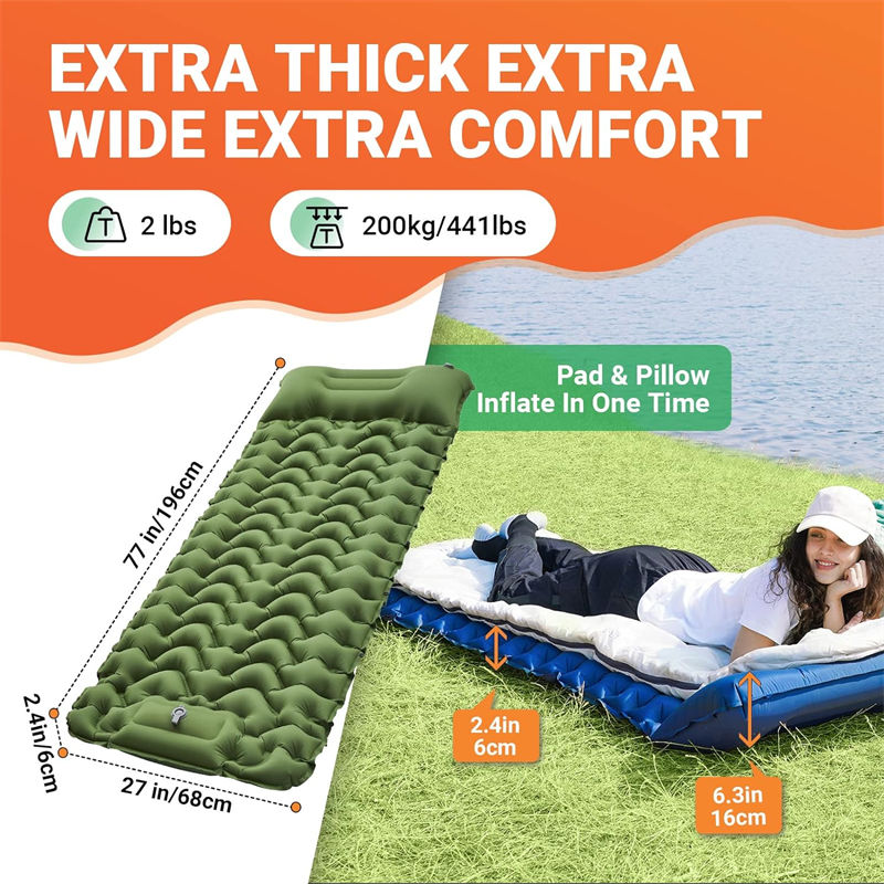 United Nations Endowment Extra thick Inflatable Sleeping Pad