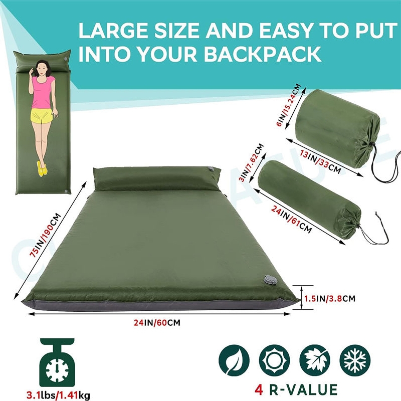 Factory Supply Waterproof Inflatable Sleeping Pad