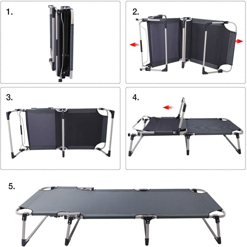 Military Style Durable Folding Bed