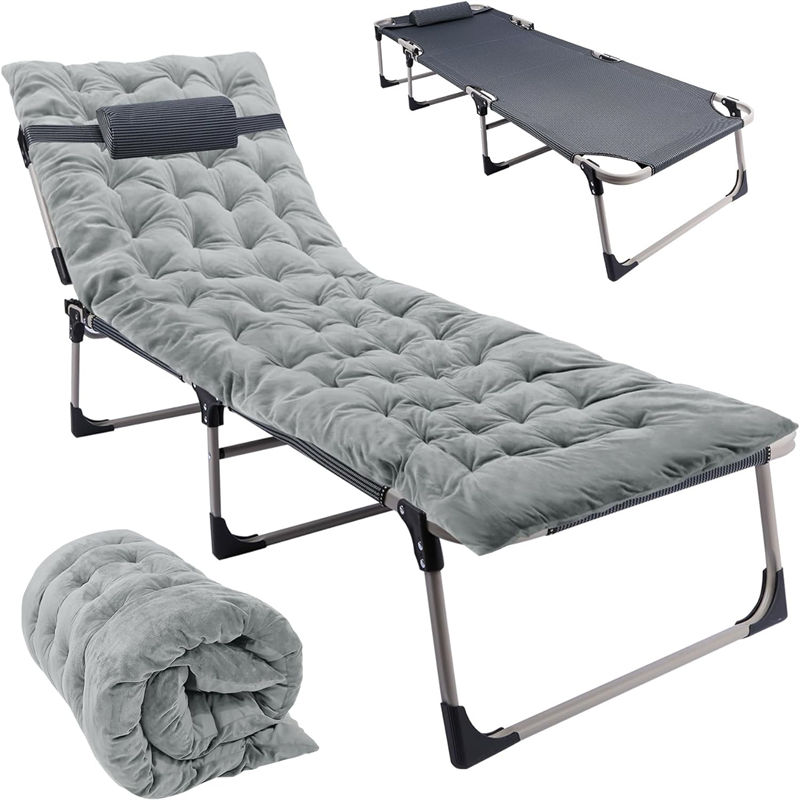 Fire Emergency Folding Bed with Non slip Feet