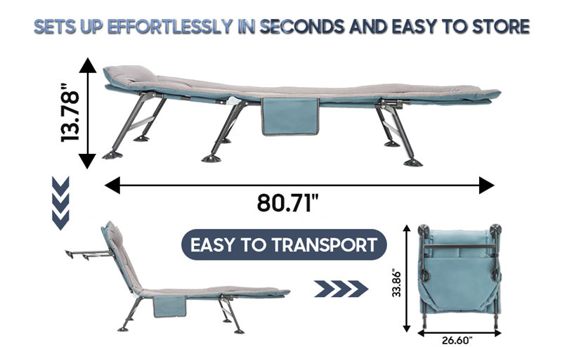 High Quality Civilian disaster relief Folding Bed