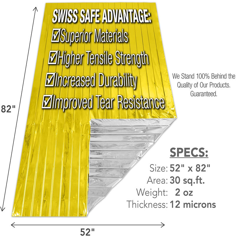 Rescue Dedicated 82*52" Rescue Dedicated Emergency blanket