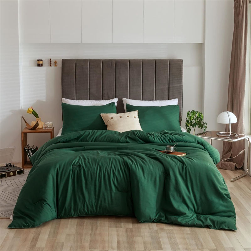 Institutional Donations Dark Green Bedding