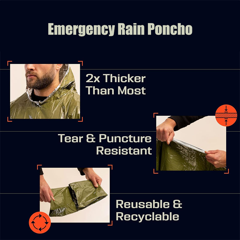 Refugee Rescue Polyester Raincoat