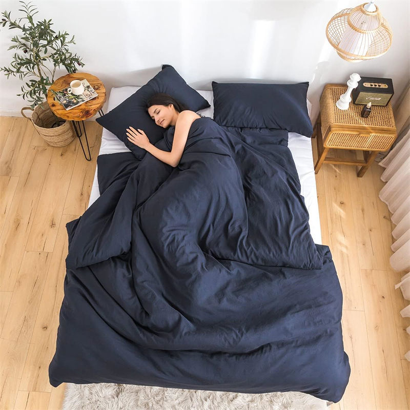 Dark Blue Institutional Donations Bedding Sets