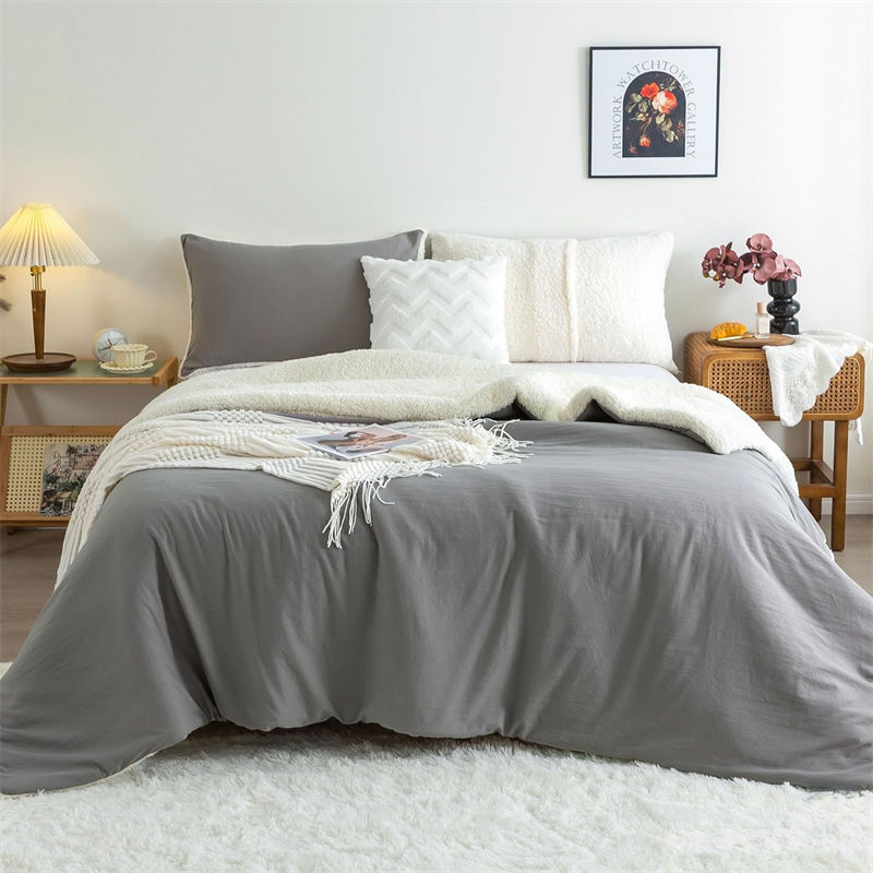 Red Cross Reserves Gray Bedding Sets