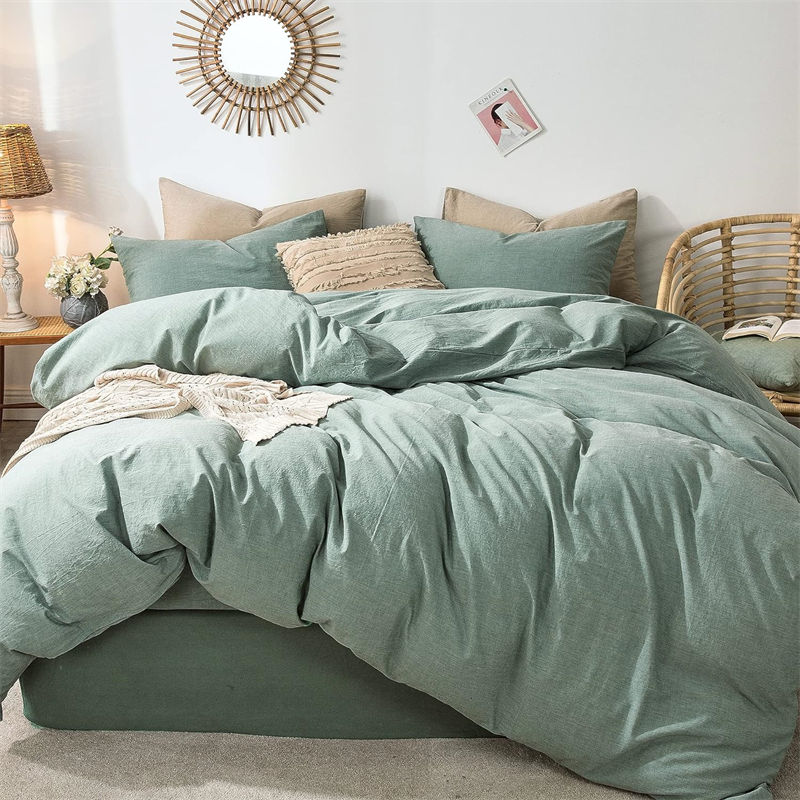 Green Institutional Donations Bedding Sets