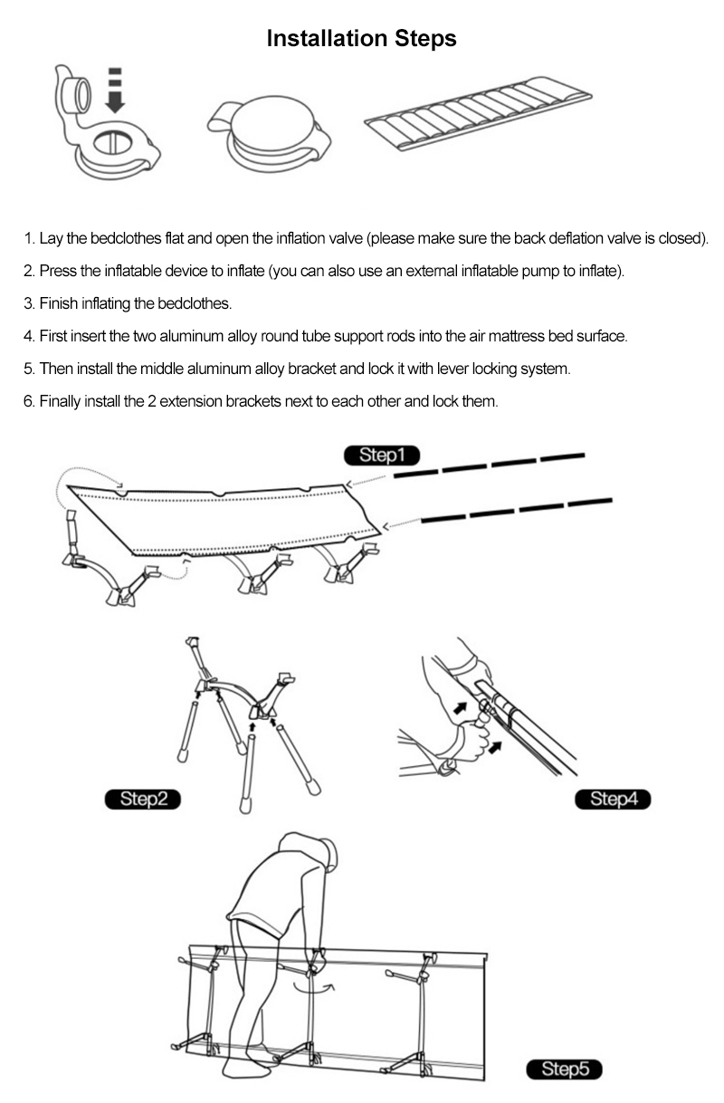 large-sized emergency folding bed