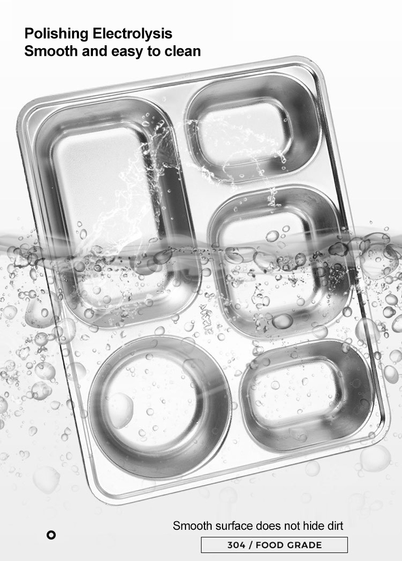 government reserve 304 stainless steel meal plates for emergencies