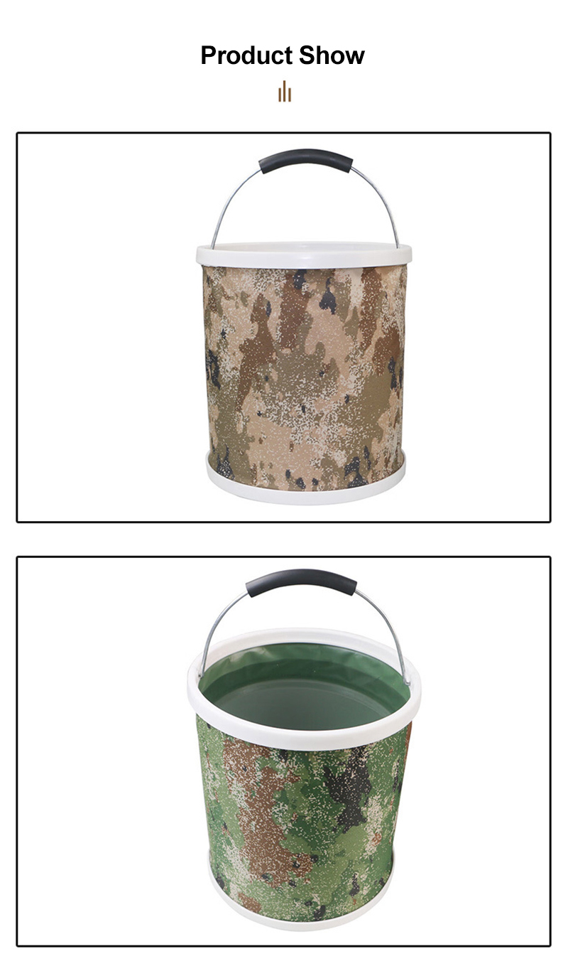 military long-lasting folding bucket