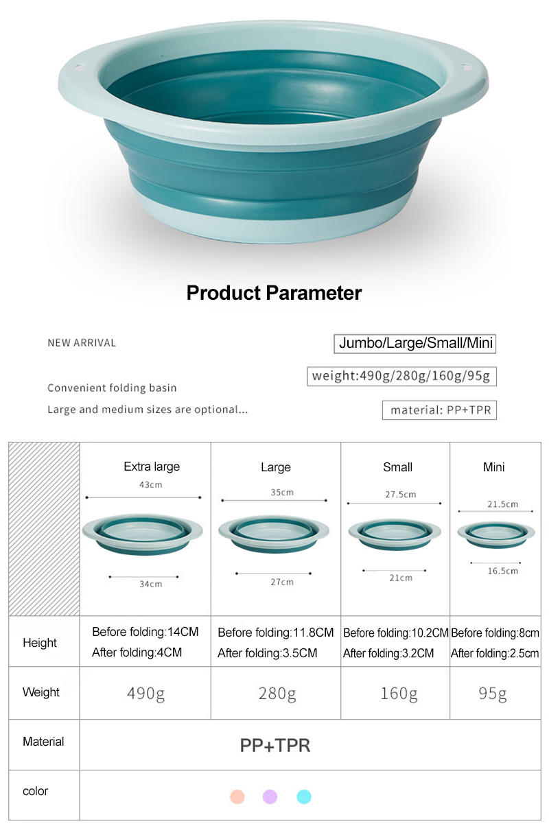 Emergency Use Emergency Relief Supplies Folding Basin