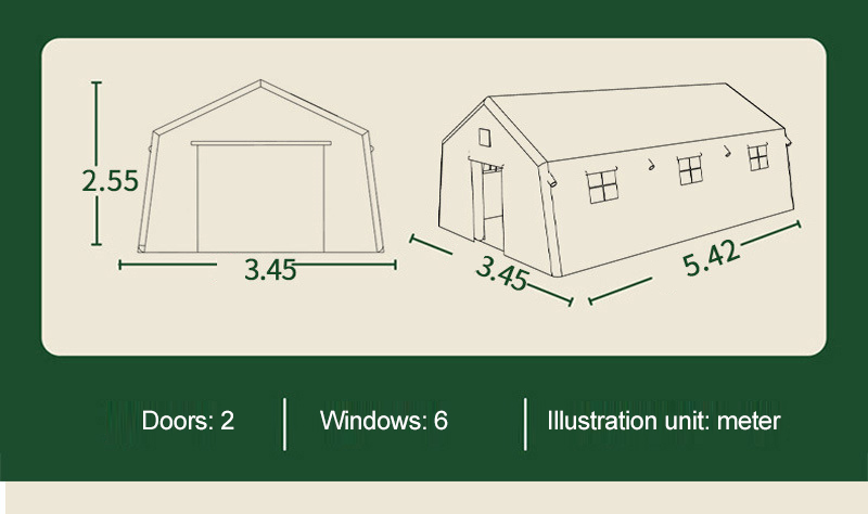 Reliable Civil Disaster Relief Inflatable Tent