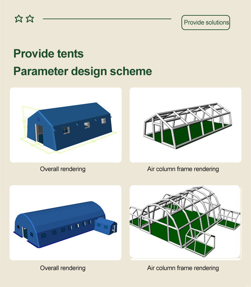 Safe Civil Disaster Relief Inflatable Tent