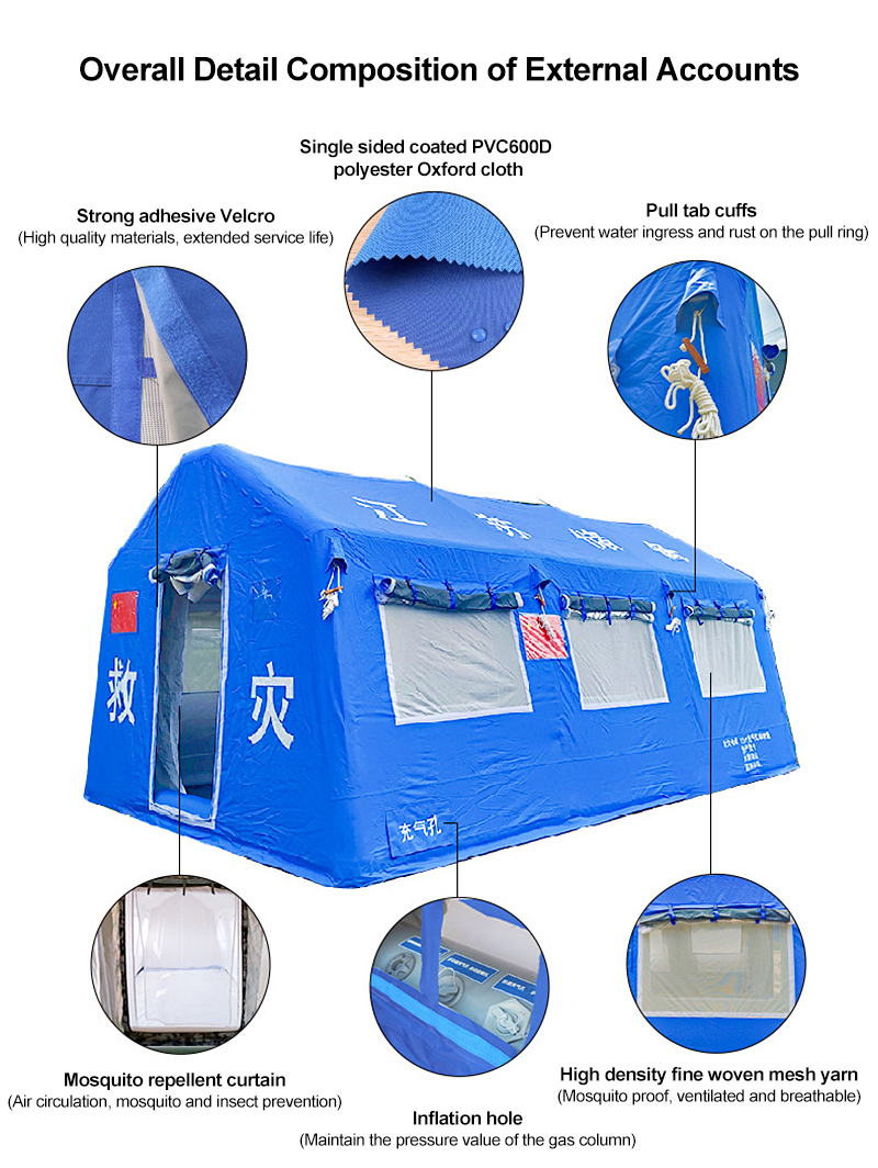 Durable Emergency Relief Rescue Inflatable Tent