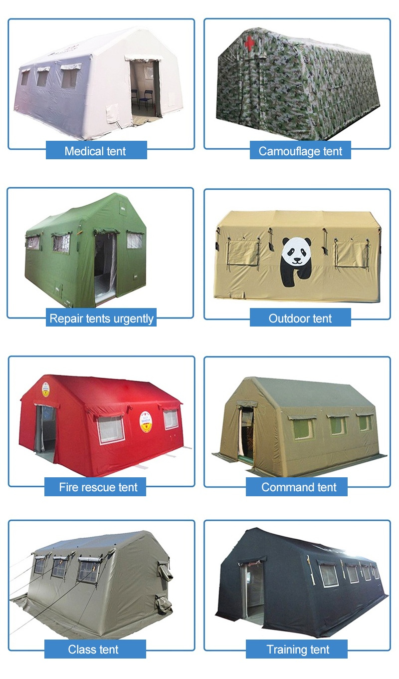 Disaster Resistant Inflatable Tent Supplies