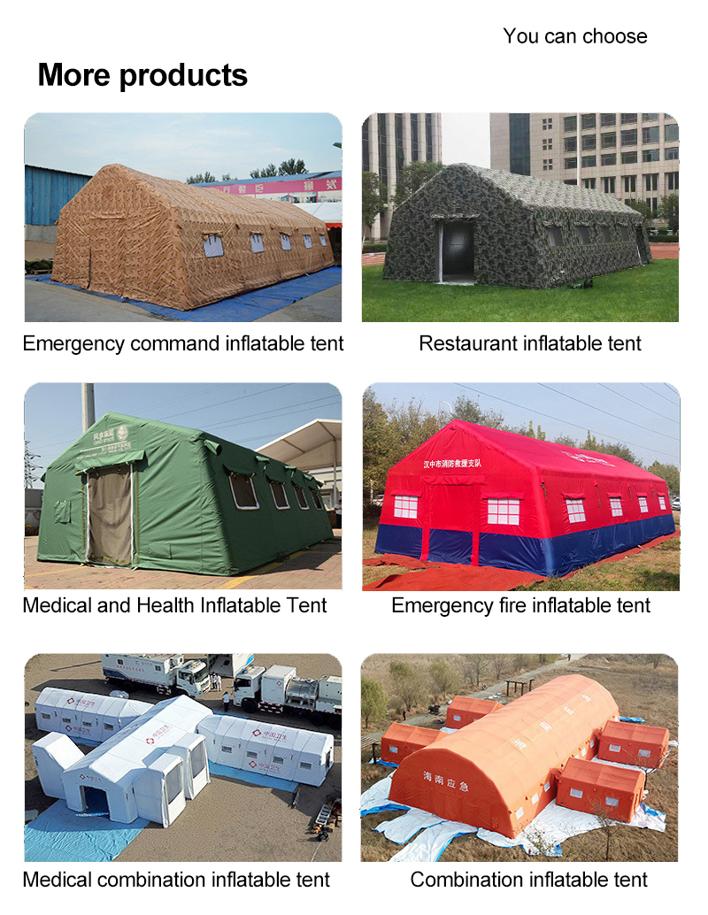 Crucial Asset Emergency Disaster Relief Supplies Inflatable Tent