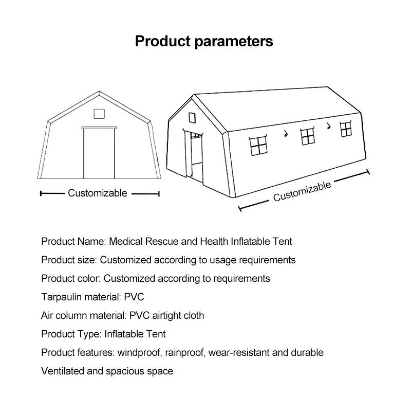 Medical-Personnel Emergency Supplies Medical Inflatable Tent