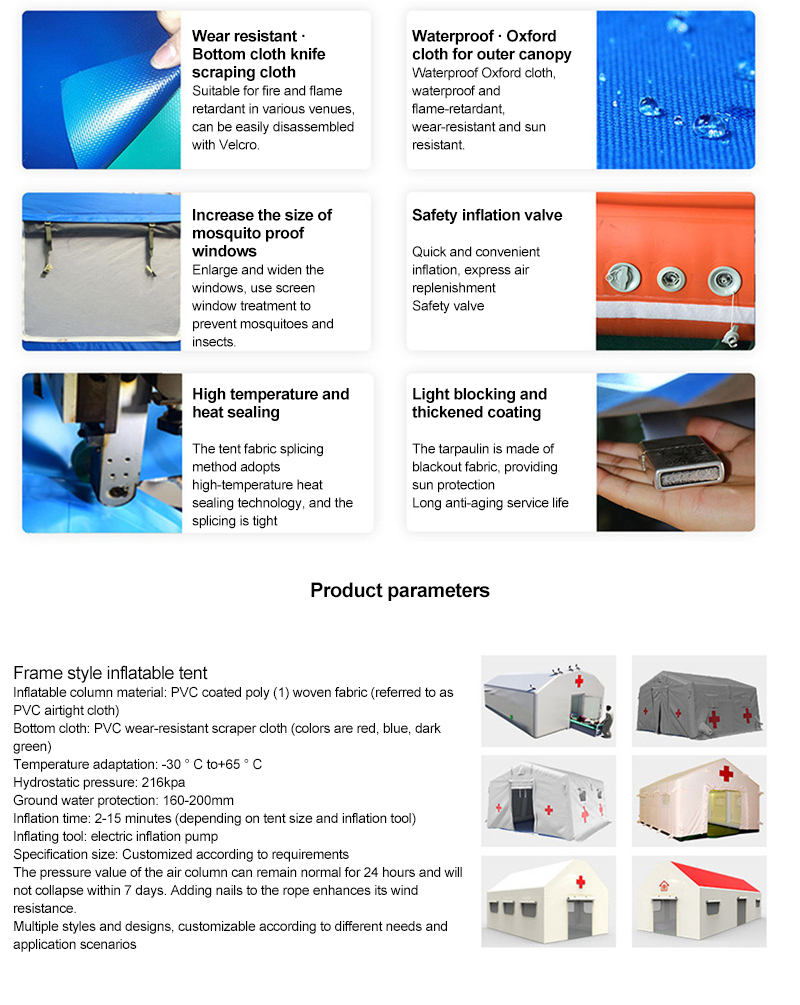 YRF Emergency Supplies Medical Inflatable Tent
