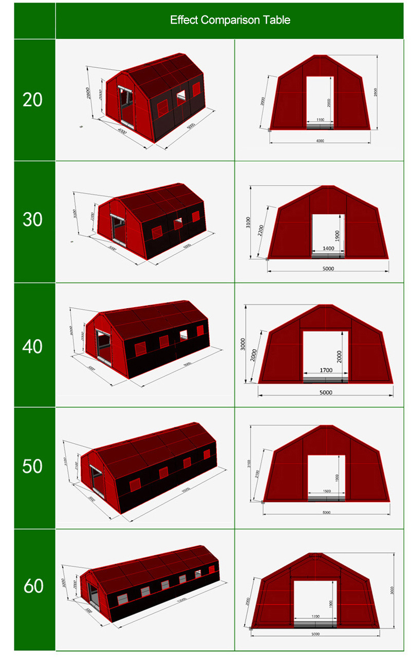 Fire emergency inflatable tent for firefighters