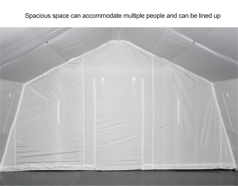 Secure shelter inflatable tent for fire