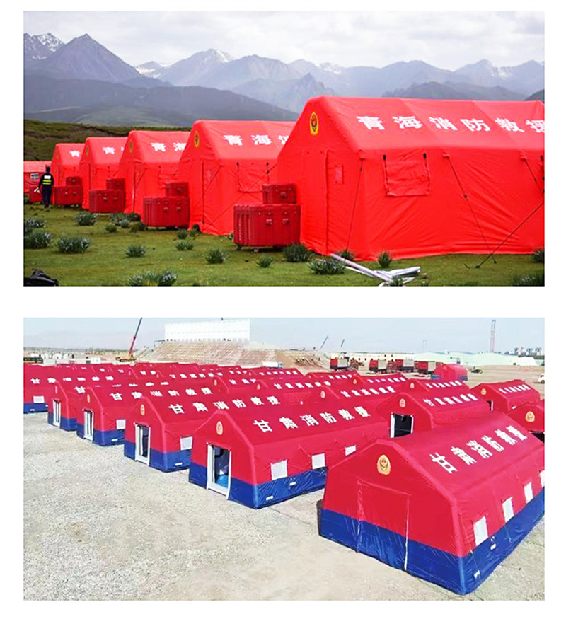 fire disaster relief large inflatable shelter tent