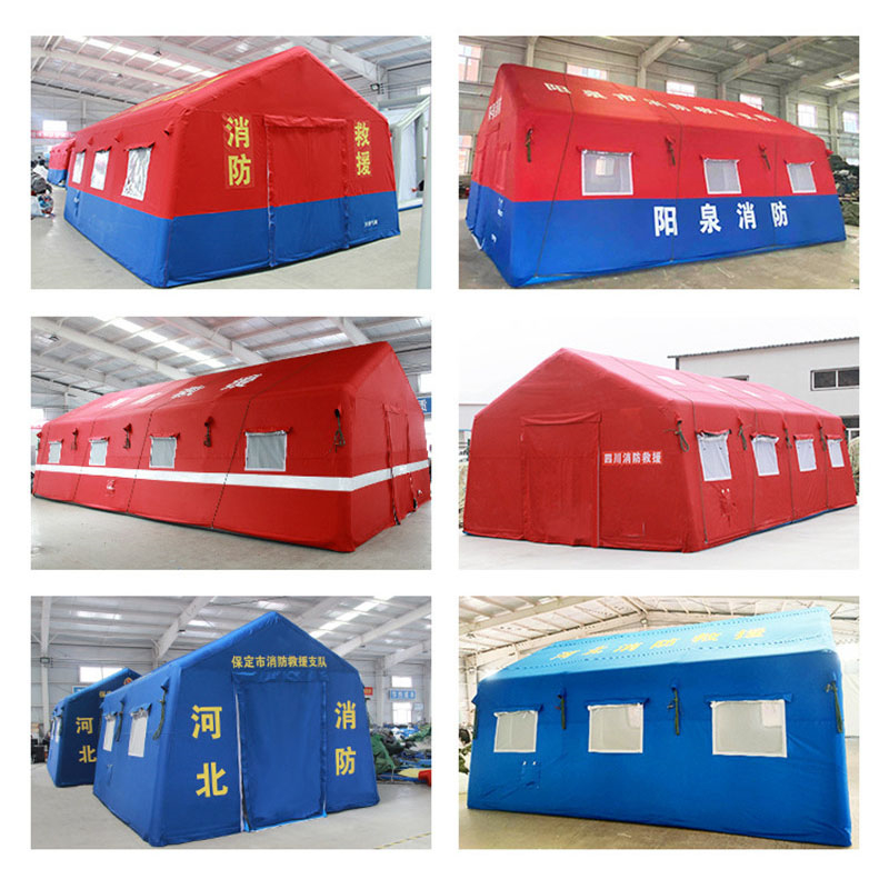 large inflatable tent for fire disaster relief