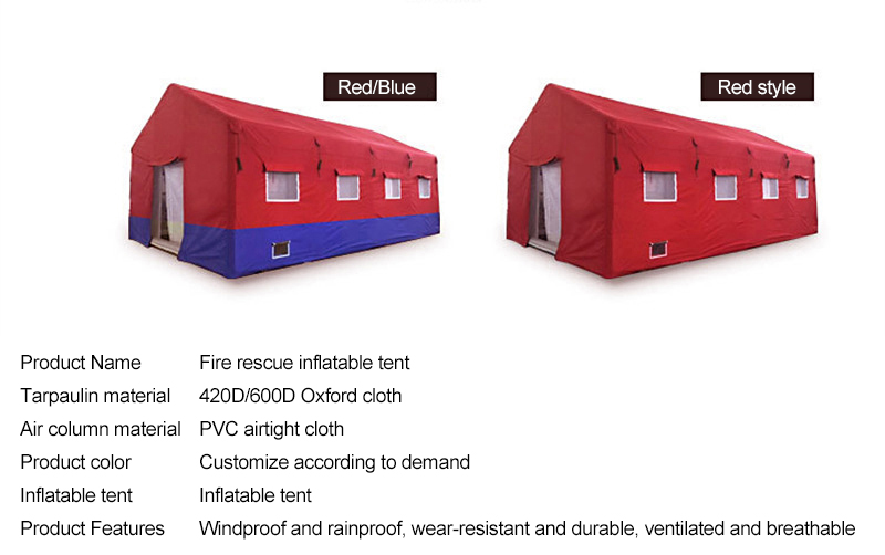 Fire Provide Relief Inflatable Tent Strong